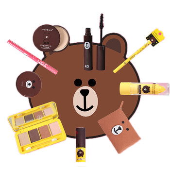 熊化妆品美妆彩妆套装全套组合学生初学者自然入门 布朗熊彩妆4件套