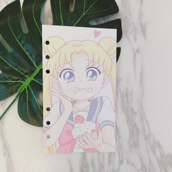 a6活页本索引页 美少女战士水冰月 分隔页 日记手帐本子 手账文具 a6