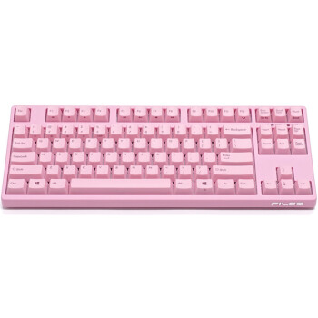 斐尔可（FILCO）FKBC87M/EP2「87双模圣手二代」蓝牙无线键盘 cherry樱桃机械键盘 粉色 茶轴 有线游戏键盘