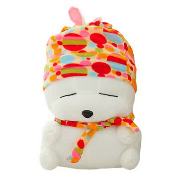 流氓兔子公仔娃娃玩偶情侣兔抱枕生日情人节礼物 橙色帽子流氓兔 1