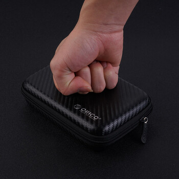 奥睿科（ORICO）多功能数码收纳包 2.5英寸硬盘盒/数据线/充电宝/U盘/HUB分类收纳保护包套黑色PHM