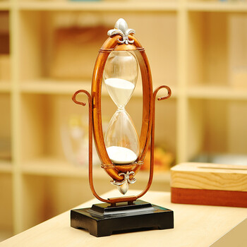 莎芮 欧式沙漏摆件浪漫沙漏计时器创意礼品爱情沙漏摆件 kh012g-l