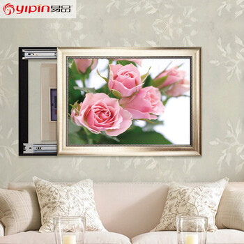 
                                        易品（YIPIN） 电表箱竖版推拉装饰画电表盒客厅配电箱挂画餐厅遮挡画 现代画面 dx703 40X50液压向上翻可盖高30*宽40                