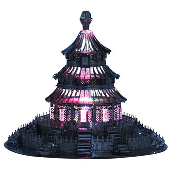 拼酷3d立体拼图金属拼图金属模型拼装模型益智玩具合金模型建筑北京
