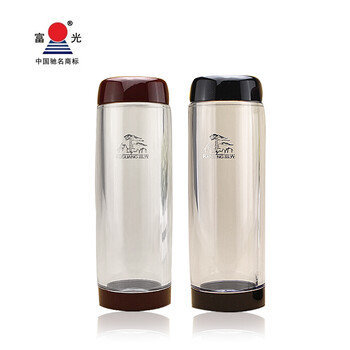 
                                                                                富光 杯 FGF-731/732/733 卓尔口杯 PC 隔热随手杯旅行杯 塑料水杯茶杯 黑色 350ml FGF-731                