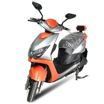 雪豹 电动车自行车 电动车摩托车 60v电池 电瓶车 电摩 橘色 72v黑金