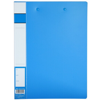 齐心(Comix) A4文件夹/资料夹/双强力夹 蓝色 办公文具A605