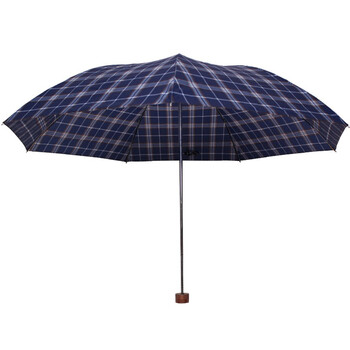 
                                        
                                                            天堂伞 三折雨伞晴雨伞男女商务伞57cm*7骨 339格子兰藏青                