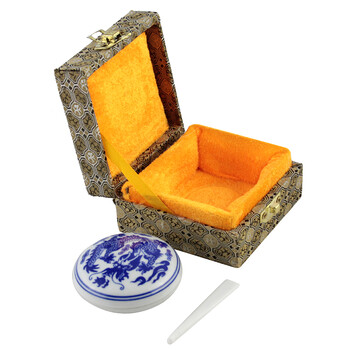 芬尚 书画八宝印泥30g 毛笔书法国画作品篆刻印章用书画印泥 青龙缸礼盒装 芬尚 书画八宝印泥30g 毛笔书法国画作品篆刻印章用书画印泥 青龙缸礼盒装