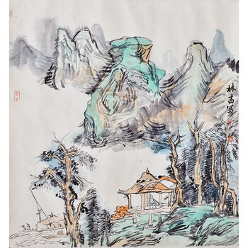 06拍卖已结束张北云《瑞雪祁连》06拍卖已结束张公者《女冠子