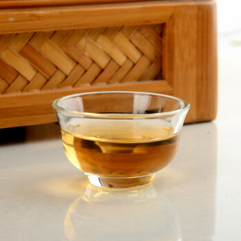 乐活森 加厚玻璃杯小茶杯耐热工夫品杯喝下午茶玻璃杯红茶花茶家用小杯