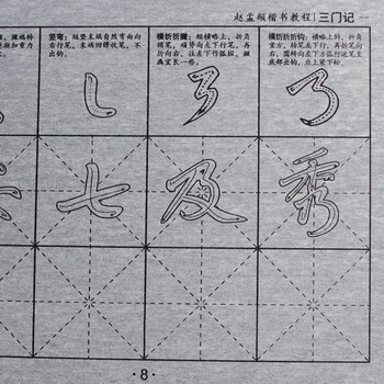 芬尚 赵孟頫楷书三门记毛笔字帖水写本临摹本 学生毛笔书法练习水写描红字帖格宽6*6*cm共16张 芬尚 赵孟頫楷书三门记毛笔字帖水写本临摹本 学生毛笔书法练习水写描红字帖格宽6*6*cm共16张