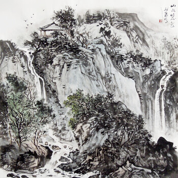 拍卖已结束06河北省美术家协会会员   冀韩《梅花香自苦寒来》大幅