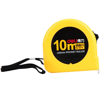 得力(deli)10m锁定功能钢卷尺 木工尺装修测量尺子 办公用品 8210 黄 得力(deli)10m锁定功能钢卷尺 木工尺装修测量尺子 办公用品 8210 黄