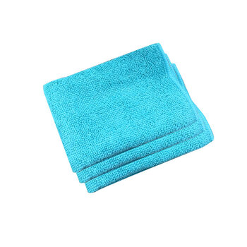 锐源加厚超细纤维布洗碗布抹布 吸水布百洁布30*30cm 浅蓝色2条