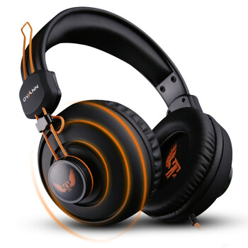 欧凡(OVANN) X7 头戴式专业游戏电脑耳机 舒适大耳罩语音带麦克风话筒 黑橙色 欧凡(OVANN) X7 头戴式专业游戏电脑耳机 舒适大耳罩语音带麦克风话筒 黑橙色