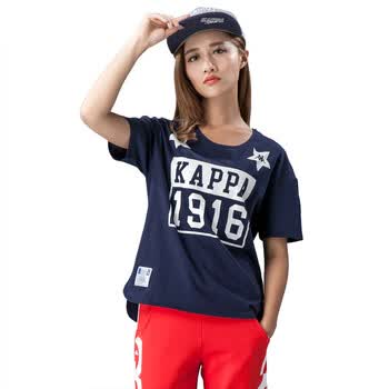 kappa背靠背 专柜正品 2015新款百搭韩版休闲运动短袖t恤夏装女装