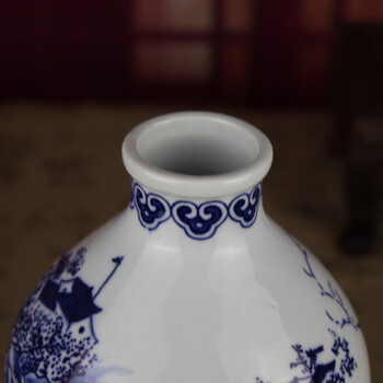 
                                        酒瓶酒具青花瓷酒坛子陶瓷5斤装景德镇红酒壶泡酒瓶储酒瓶泡酒坛杨梅酒瓶空酒瓶散酒瓶可定 葫芦瓶                