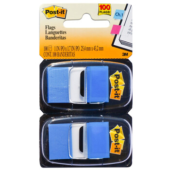 3M 便利贴 便条纸/报事贴/便签纸/抽取式指示标签 办公用品 学习用品文具 680-BE2（蓝色）