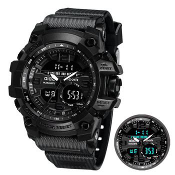 军表双显手表特种兵多功能电子表户外运动防水夜光手表中学生男表