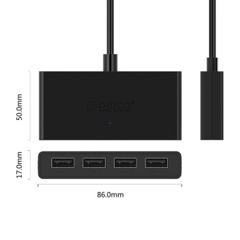 ORICO 奥睿科 USB3.0 分线器一拖四 HUB集线器