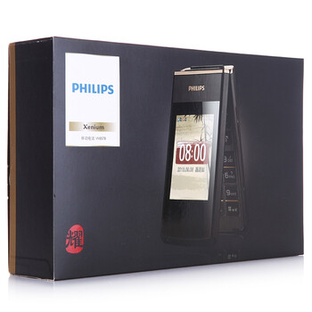 飞利浦 老人手机 (W8578) 黑色 联通3G手机 双卡双待