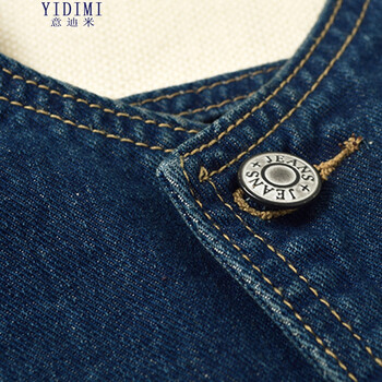 YIDIMI2016夏季新款俏皮韩版潮热学院风吊带连体牛仔背带短裤女W2-8781 图片色 M