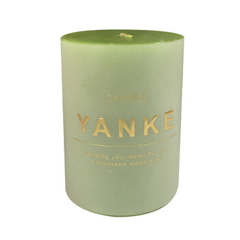 
                                        YANKE CANDLE—抹茶慕斯 经典柱形香氛蜡烛 无烟香薰蜡烛 浪漫礼物 绿色抹茶香味 7.5*10                