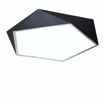品灯雅舍 钻石led吸顶灯卧室灯客厅灯具创意个性简约餐厅过道书房间灯饰 异形灯具 1080 (白框)小号-直径38cm-24W 无极调光-配遥控器