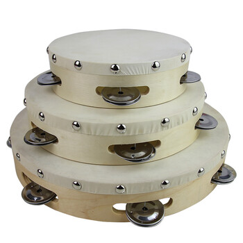 yongxin永信奥尔夫打击乐器儿童乐器原木羊皮铃鼓 天然羊皮鼓面打击