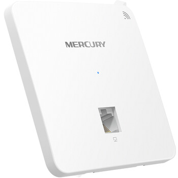 水星（MERCURY）MIAP300P 300M无线86型面板式AP 企业级酒店别墅wifi接入点 POE供电 AC管理