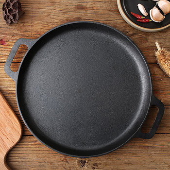 【巨曼m杂粮煎饼锅鏊子家用摊煎饼果子锅烙饼锅煎饼工具机铸铁平底锅