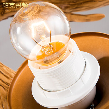 帕克丹顿 鹿角蒙古包吊灯 工程灯具 欧美式乡村复古客厅餐厅吊灯 卧室书房大厅吊灯