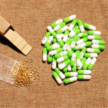 情书胶囊许愿小纸卷迷你信纸创意创意装饰礼品 绿色 1颗