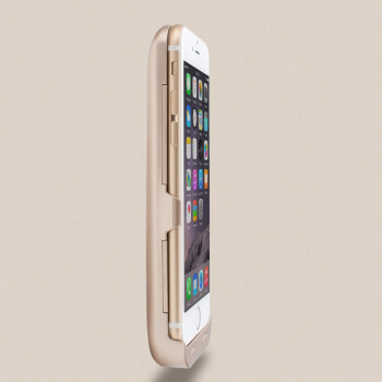 新得利 无线充电宝苹果6S背夹电池移动电源手机保护壳 适用于iPhone6/6Plus手机 烤漆白(I6/6S4.7英寸2600毫安)