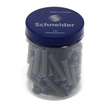 施耐德(Schneider)【热门商品】钢笔墨囊墨水胆非碳素不堵笔欧标钢笔适用100支装 蓝黑色6823 施耐德(Schneider)【热门商品】钢笔墨囊墨水胆非碳素不堵笔欧标钢笔适用100支装 蓝黑色6823