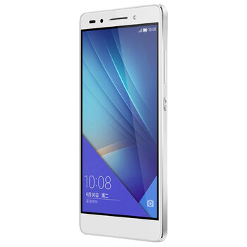 荣耀7 4G双卡双待双通手机 冰河银 移动4G(16GB ROM)