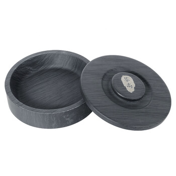 芬尚wf-yt-146 文房四宝之砚台 5寸新元池砚 水波纹眉纹带盖砚台 盛墨久贮不干研墨下墨快 芬尚wf-yt-146 文房四宝之砚台 5寸新元池砚 水波纹眉纹带盖砚台 盛墨久贮不干研墨下墨快