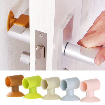 门把手门锁消音防护垫 门后静音防碰垫 (淡绿色)十个把手防撞垫