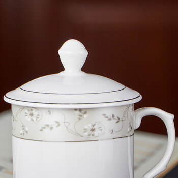 洁雅杰陶瓷茶杯 带盖水杯子(350ml)陶瓷茶杯陶瓷办公杯 中华杯 洁雅杰陶瓷茶杯 带盖水杯子(350ml)陶瓷茶杯陶瓷办公杯 中华杯