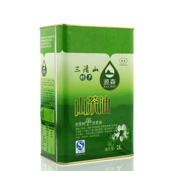 源森 茶籽油 油茶籽油 野生山茶油 压榨一级食用油 2L