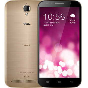 TCL 么么哒3N 双卡双待手机 香槟金 M2L 电信4G 标配版