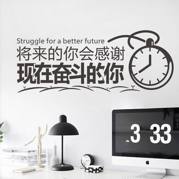 
                                        公司墙贴文化墙办公励志企业文化标语口号寝室宿舍教室将来的你 ZYVA-633L-NA大号                