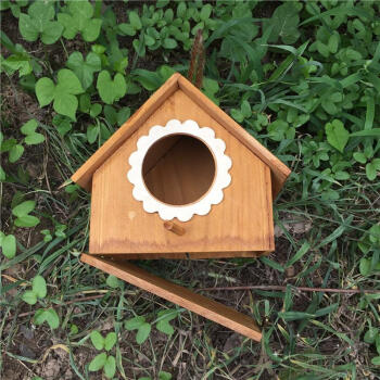 鳥窩實木燕子鸚鵡繁殖箱戶外屋簷木製鳥房木質麻雀鳥房子鳥窩 大號