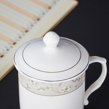 洁雅杰陶瓷茶杯 带盖水杯子(350ml)陶瓷茶杯陶瓷办公杯 中华杯 洁雅杰陶瓷茶杯 带盖水杯子(350ml)陶瓷茶杯陶瓷办公杯 中华杯