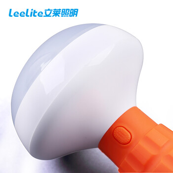 立莱 led手电筒充电式小夜灯探照灯应急灯 灰色