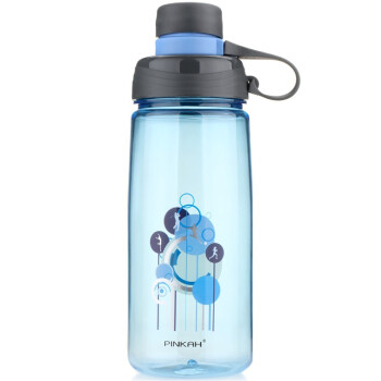 品家家品水壶 耐摔PC塑料便携直饮水杯(620ml)大容量户外运动水壶PJ-728R 蓝色