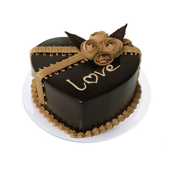 元祖（GANSO）巧克力蛋糕 生日蛋糕同城配送 LOVE 6号