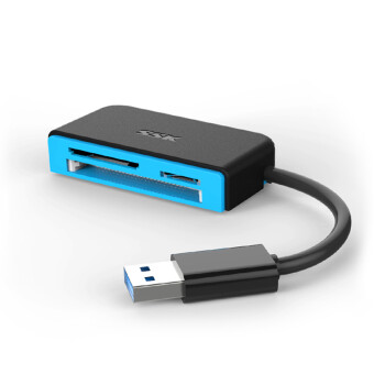 SSK飚王 SCRM330 高速USB3.0多合一读卡器 支持TF\SD\CF等手机相机卡