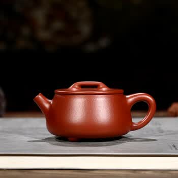 精品【平盖石瓢】原矿大红袍 做工精致 工艺美术师吴江健